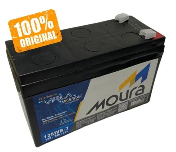 Bateria Nobreak Caixas Eletronicos Mva7 12v 7ah Moura
